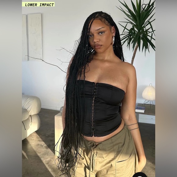 Princess Polly bateson black corset NWT - Picture 1 of 2